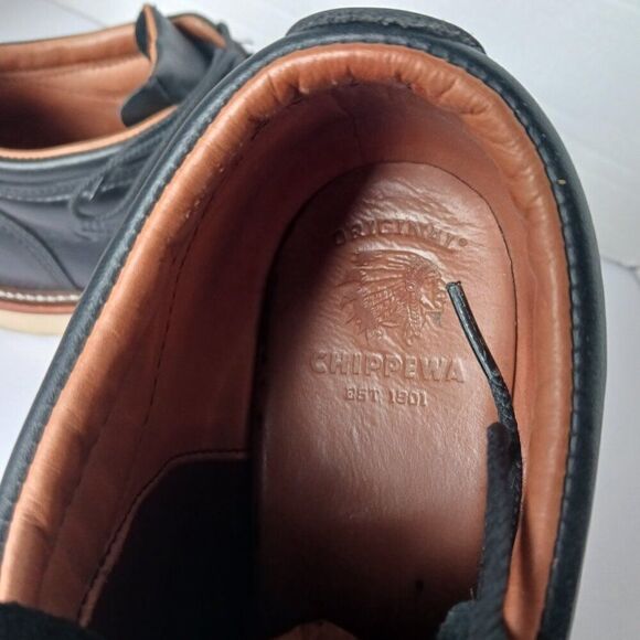 Chippewa Men's Boot Size 9EE (Extra Large) Black Leather - Picture 9 of 12